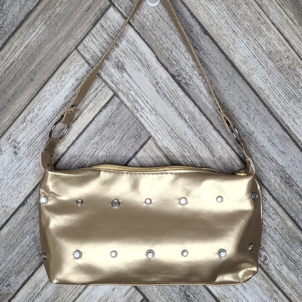 💫Vintage Like New Gold/Rhinestone Studded Purse💫